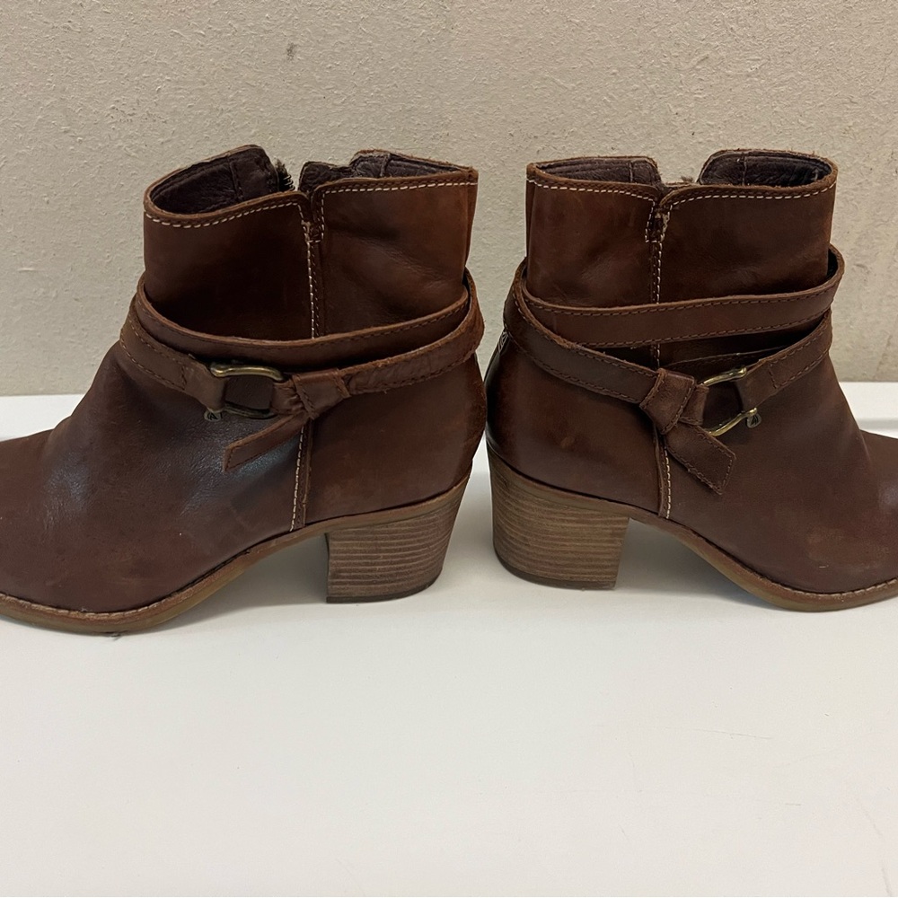 Sperry Brown Ankle Booties with Rustic Charm